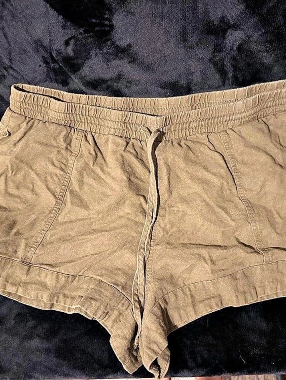 Green High Waist Shorts